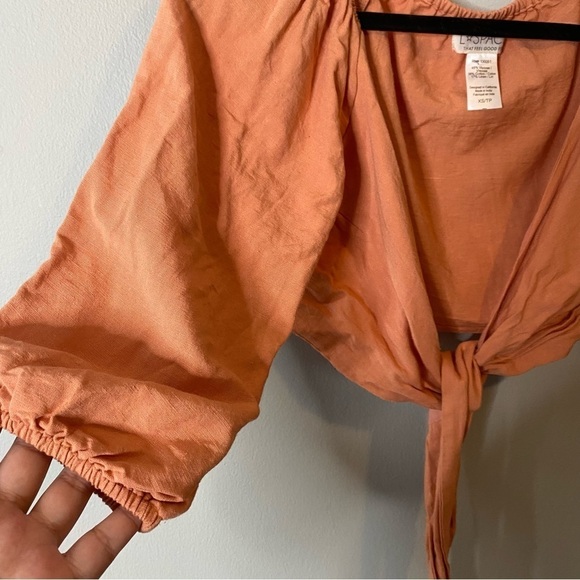 L*SPACE Penelope Linen Blend Top - Picture 3 of 6